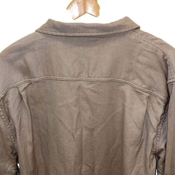 Mutual Weave Mens Long Sleeve Cotton Button-up Shirt Brown XXL NWT - Picture 4 of 9